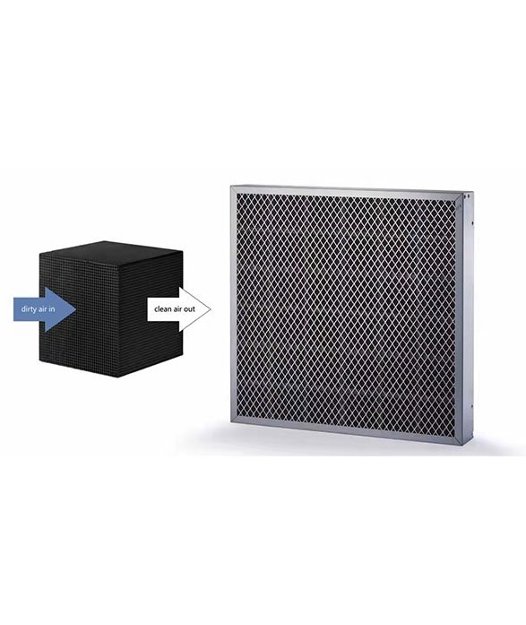 honeycomb activated carbon filter 587x697