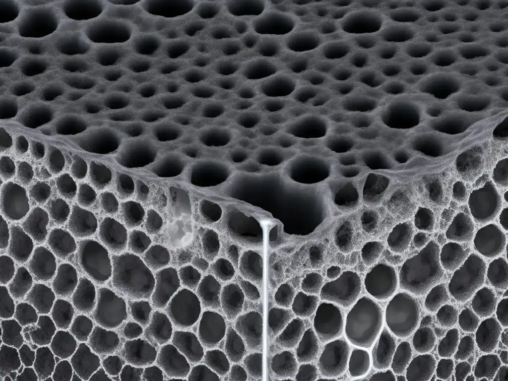 activated carbon pores