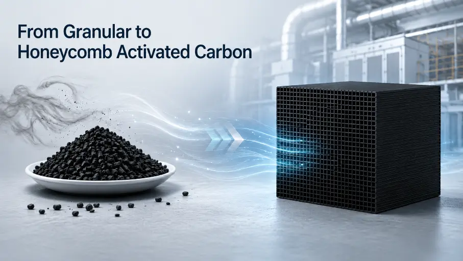 from-granular-to-honeycomb-activated-carbon