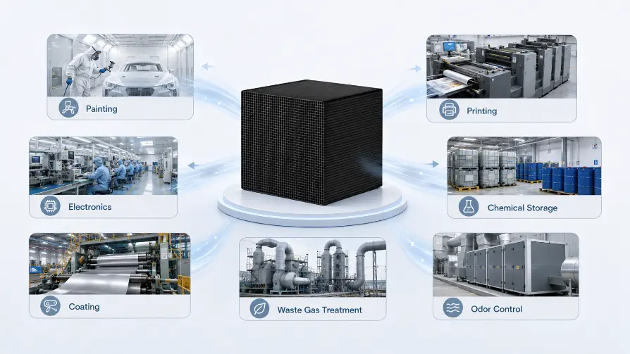 honeycomb activated carbon applications