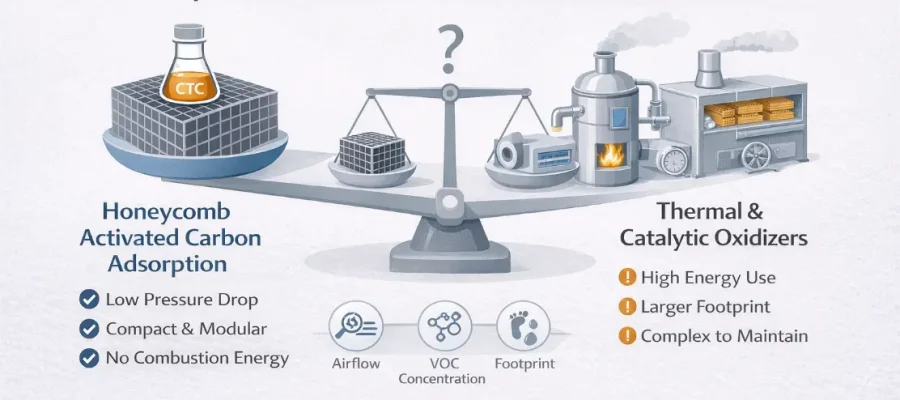 Honeycomb Activated Carbon vs. Other VOC Control Options